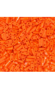 Miyuki quarter tila 5x1.2mm beads - Opaque orange QTL-406